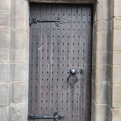 The Mercat Cross door